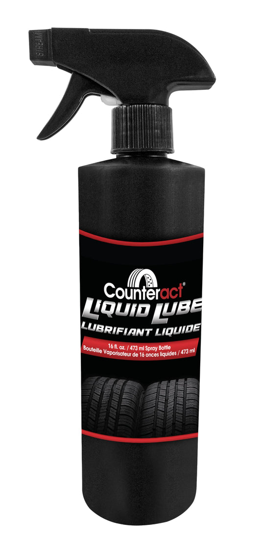Counteract Liquid Lube - High Performance Tire Mounting Lube for All Tire Types - Spray on Application - Dries Fast, Leaves No Residue - 16oz