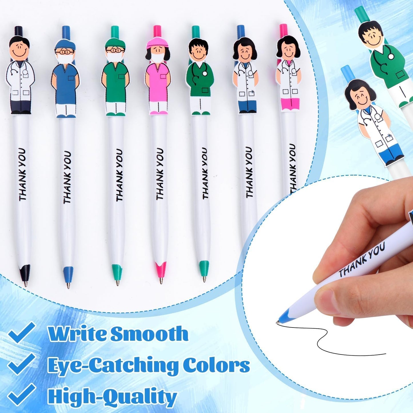 40 Pcs Nurse Gifts Bulk Thank You Nurse Appreciation Gift Nursing Week Gifts Inspirational Ballpoint Pens for Nursing Students Medical Assistant Doctor Healthcare Workers Nurses Week 2026
