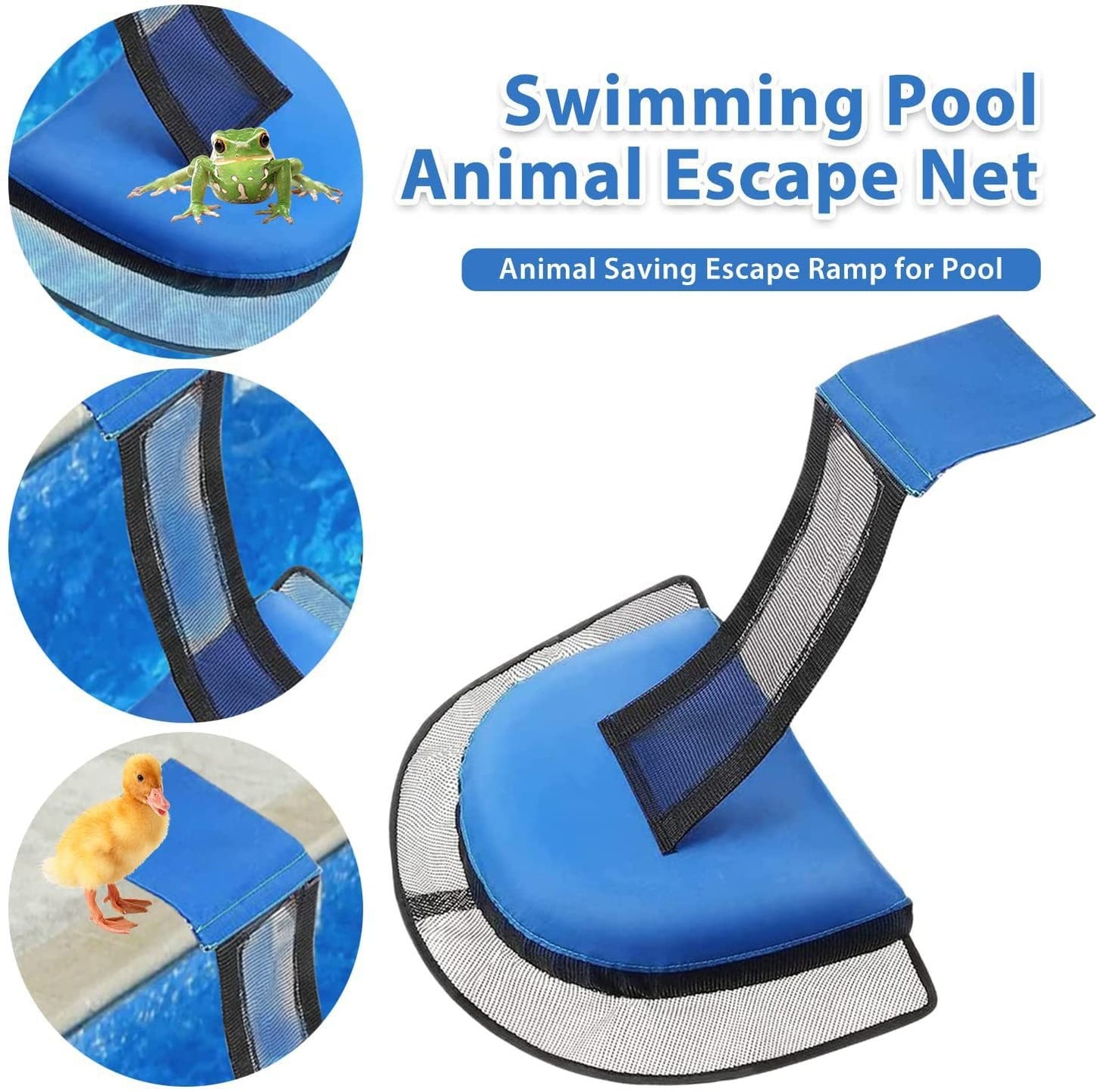 2 PCS Animal Saving Escape Ramp for Pool, Floating Step Ramp Critter Saving Escape Ramps Swimming Pool Device Handy Rescues Saving Escapes Supplies for Duck, Frogs,Turtle