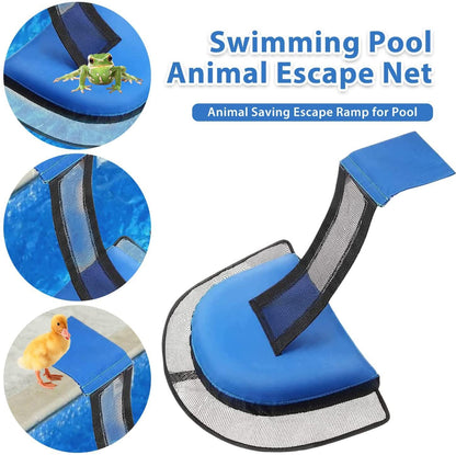 2 PCS Animal Saving Escape Ramp for Pool, Floating Step Ramp Critter Saving Escape Ramps Swimming Pool Device Handy Rescues Saving Escapes Supplies for Duck, Frogs,Turtle