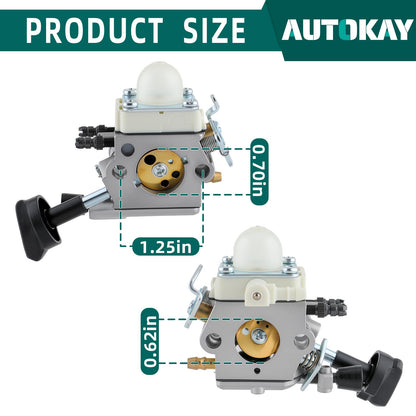 AUTOKAY 4241-120-0632 Carb Carburetor for Stihl BG56 BG56C SH56 Leaf Blower Replace for ZAMA C1M-S260B C1M-260
