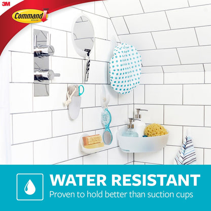 Command Towel Bar BATH42-MB-ESF, Matte Black, 1 Towel Bar, 4 Medium Water-Resistant Strips