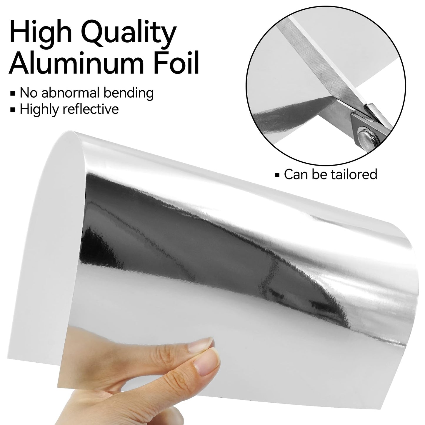 30 Sheets Metallic Silver Cardstock Paper - A4 Size (250gsm), Mirror Finish Silver Foil Board for Crafting, Invitations, and Decorations - Die Cut and Plotter Compatible