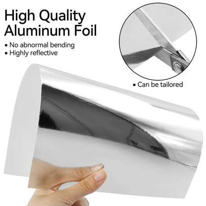 30 Sheets Metallic Silver Cardstock Paper - A4 Size (250gsm), Mirror Finish Silver Foil Board for Crafting, Invitations, and Decorations - Die Cut and Plotter Compatible
