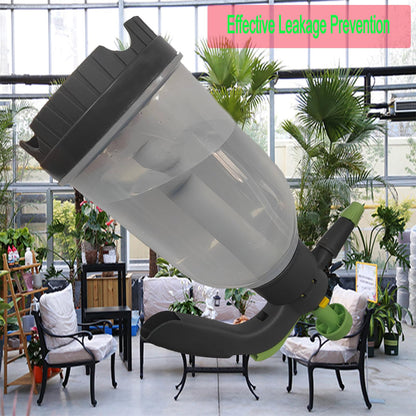 2L Plant Spray Bottle Pump Sprayer Plant Watering Can Hand-Held Misting Spray Bottle with Adjustable Nozzle (Green+Grey)