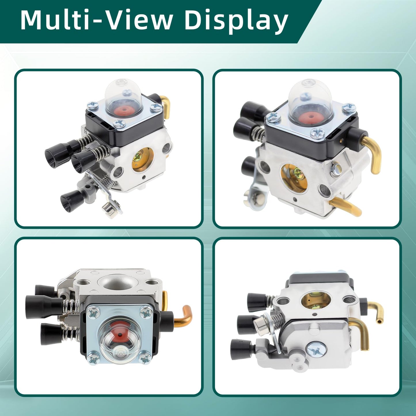 C1Q-S97 Carburetor for STIHL FS38 FS45 FS46 FS55 KM55 HL45 FS45L FS45C FS46C FS55C FS55R FS55RC FS85 FS80R FS85R FS85T FS85RX String Trimmer Weed Eater with Air Fuel Filter Tune-up Kit