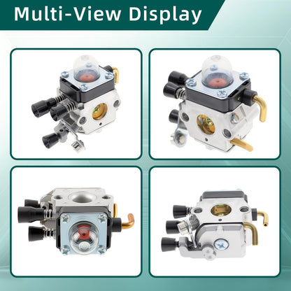 C1Q-S97 Carburetor for STIHL FS38 FS45 FS46 FS55 KM55 HL45 FS45L FS45C FS46C FS55C FS55R FS55RC FS85 FS80R FS85R FS85T FS85RX String Trimmer Weed Eater with Air Fuel Filter Tune-up Kit