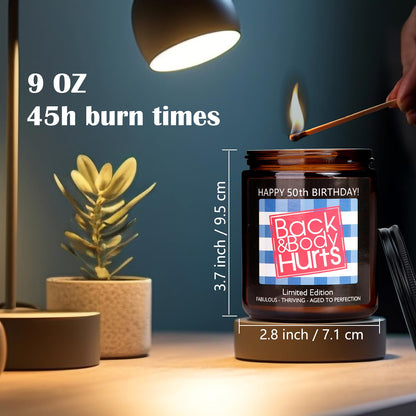 50th Birthday Gifts for Her and Him, 50th Birthday Decorations for Women Men, Funny Birthday Gifts for Women Mom Dad Husband Wife Friends Sister, Best Gift Ideas for 50 Year Old Woman