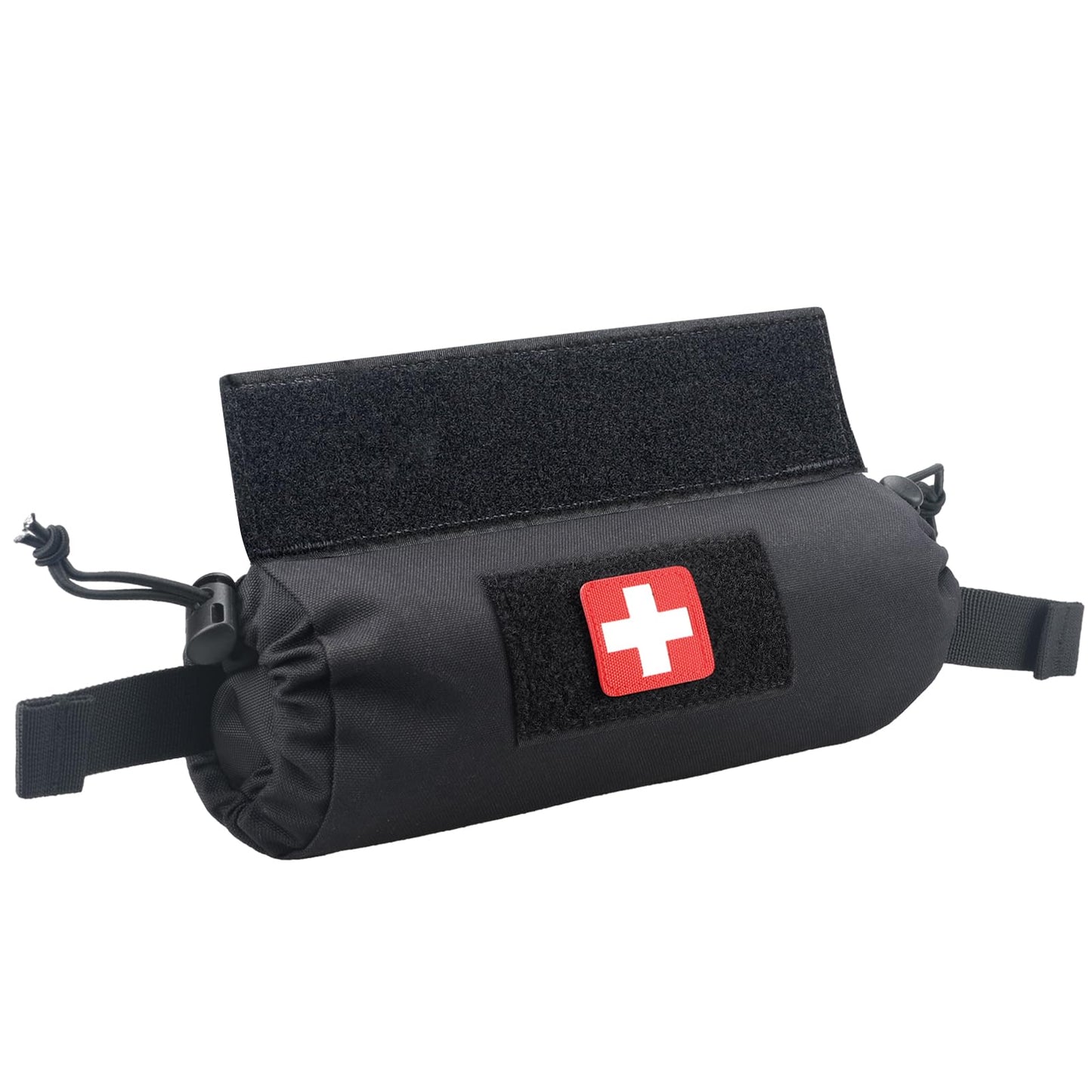 WYNEX Tactical First Aid Drop Dump Pouch, EMT Trauma Roll Up Drop Pouch EMT IFAK Sub Abdominal Carrying Bag with Hook-N-Loop