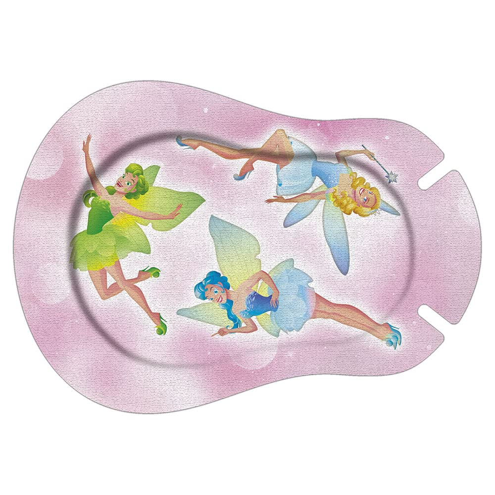 Ortopad® Bamboo for Girls, Adhesive Eye Patches, 30/Pack, Regular Size - Fairies, Rainbow Stars, Fantasy