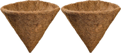 TINGMEI Pre-Formed Replacement Cone Shaped Coco Liner,Set of 2 (12 Inch)