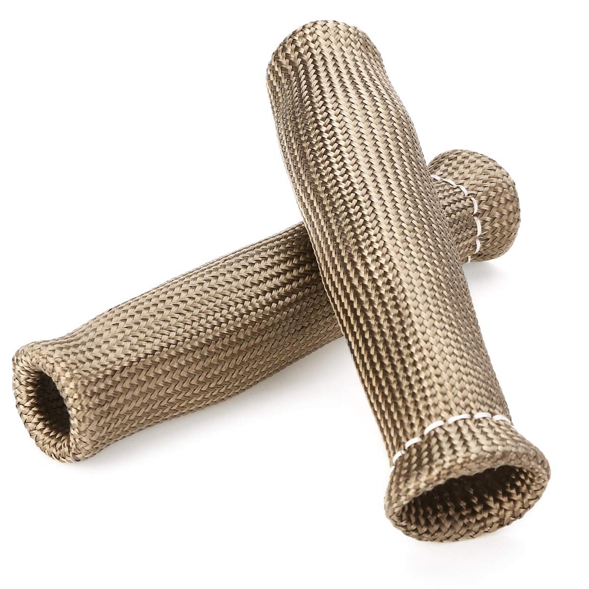 Titanium Spark Plug Wire Boots Thermal Protection Insulator Sleeve, 2500 Degree Heat shield Cover Wrap 6 inch for Car Truck 8PCS