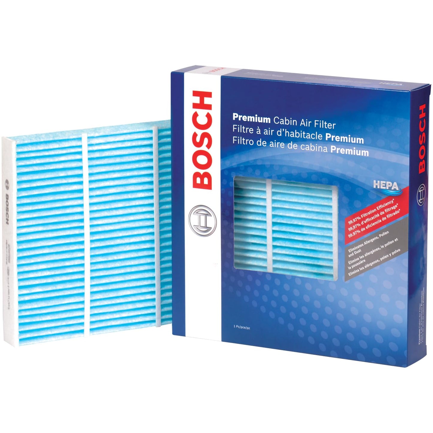 BOSCH 6086C HEPA Cabin Air Filter - Compatible with Select Nissan Rogue, Rogue Sport