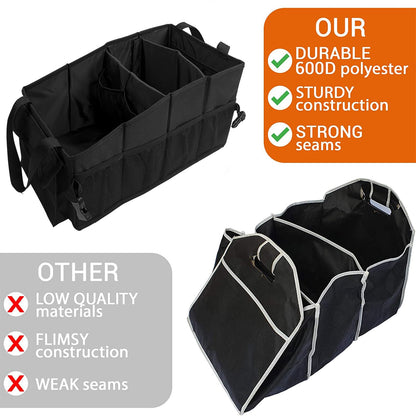 VOPQL Car Seat Organizer – Front & Backseat Tidy Organizer for Adults & Kids, Storage Bag Between Seats for Tissues, Maps, Books, Files, & Games – Fits All Trucks and Vehicles