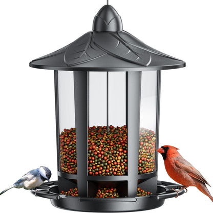 Birdream Bird Feeders for Outdoor Hanging, Classic Castle Design Fun Assembly Squirrel Proof Bird Feeders, Attracting Wild Birds Cardinals Goldfinches Chickadees Finches Sparrows