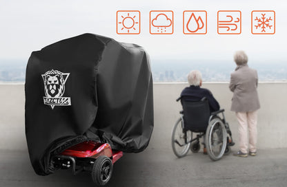 XYZCTEM 600D Waterproof Scooter Cover （L） Black Power Assisted Mobility Scooter Cover 48”