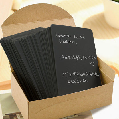 VANRA 300PCS Blank Index Cards 3x5 inches Note Cards Thick 110lb Cardstock Flash Cards, Unruled Study Cards for School Learning, Office (Black, 300/Pack)