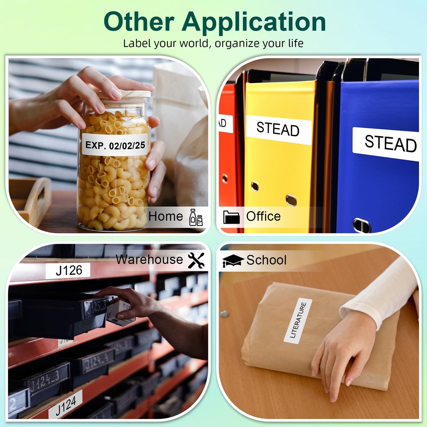 Compatible with Dymo 30252 Address Labels 1-1/8 x 3-1/2 Barcode Labels Work with 450, 450 Turbo, 4XL, 400, Rollo Label Printers (10 Rolls /3500 Labels)