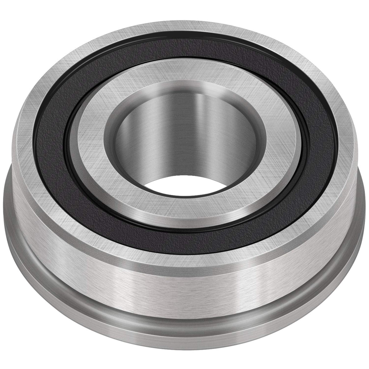 Bonbo 10Pcs Flanged Ball Bearings ID 3/4" x OD 1-3/8" for Lawn Mower, Wheelbarrows, Carts, Hand Trucks Wheel Alternative to 532009040, AM118315, AM127304, 10513, 251210 Etc, Deep Groove Ball Bearing