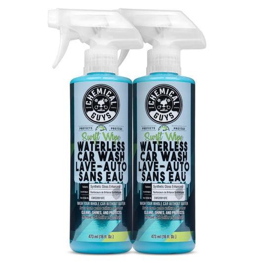 Chemical Guys Swift Wipe Sprayable Waterless Car Wash, Easily Clean - Just Spray & Wipe, Safe for Cars, Trucks, Motorcycles, RVs & More, 473 ml (2 Pack)