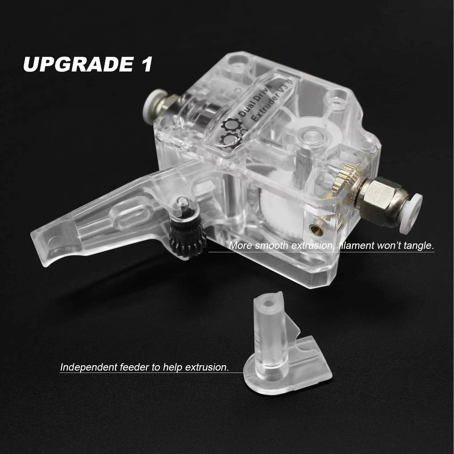 SIMAX3D Upgraded BMG Extruder V3.0 Dual Drive Gear High-Performance Parts for CR10,Ender 3 Series,Anycubic Mega S, I3 Mega Chiron,Tevo Tornado, Wanhao D9, Anet A8 E10 and Prusa I3 DIY 3D Printer