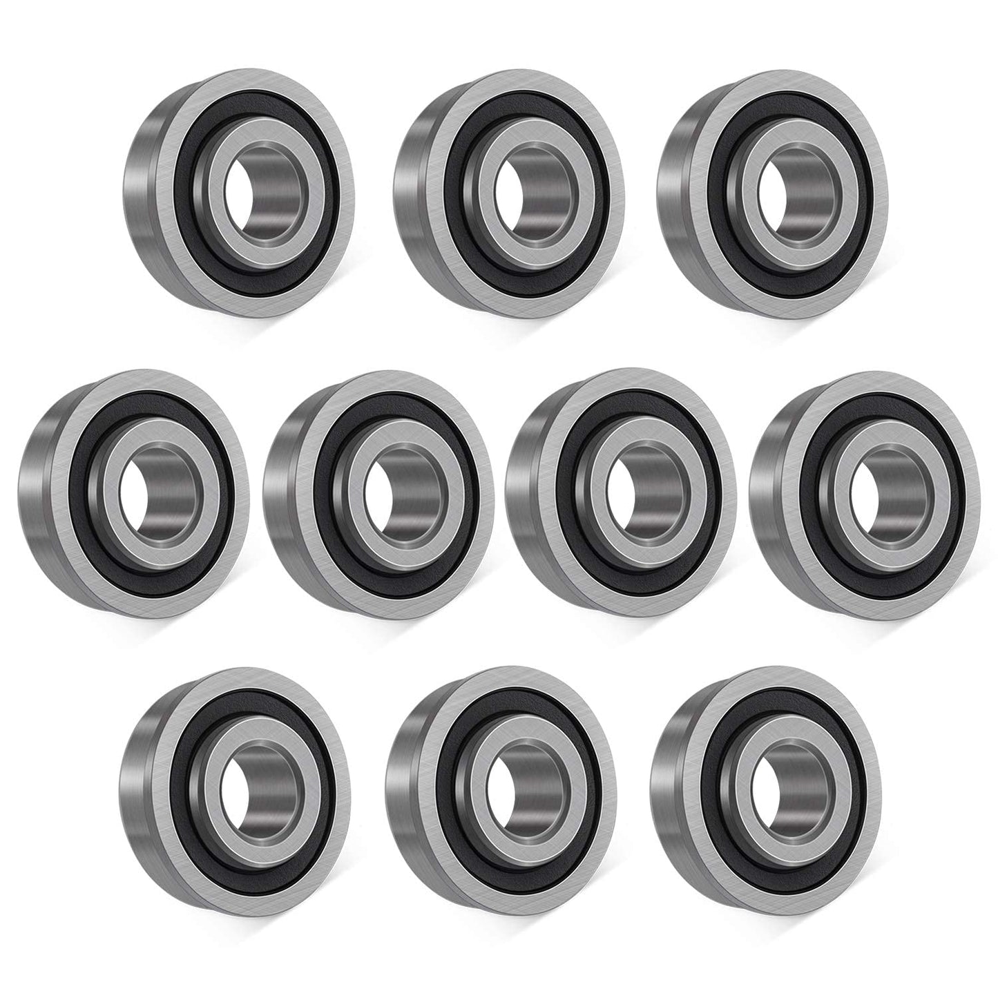 10pcs Flanged Ball Bearings ID 3/4" x OD 1-3/8" for Lawn Mower, Wheelbarrows, Carts & Hand Trucks Wheel, Alternative to 532009040, AM118315, AM127304, 10513, 251210 Etc.