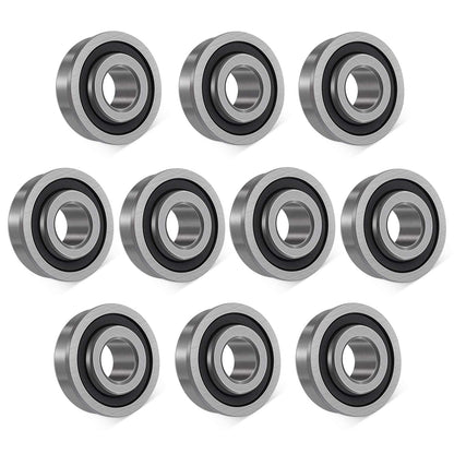 10pcs Flanged Ball Bearings ID 3/4" x OD 1-3/8" for Lawn Mower, Wheelbarrows, Carts & Hand Trucks Wheel, Alternative to 532009040, AM118315, AM127304, 10513, 251210 Etc.