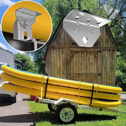 8 Pack Boat Trailer Top Angle Swivel Top Angle Bracket,Bunk Brackets Boat Trailer Parts & Accessories for Boat Pontoon Trailer