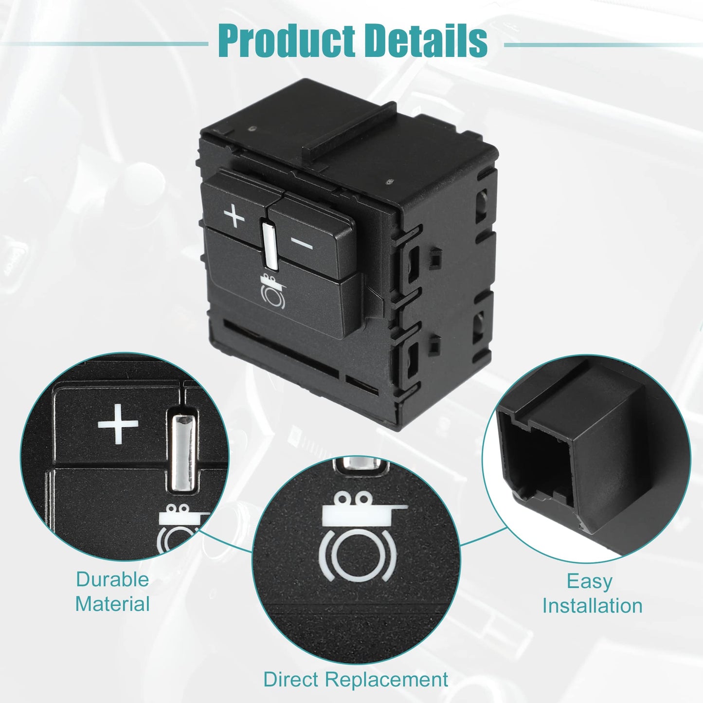 ACROPIX Car Trailer Brake Control Switch Car Accessories Fit for Chevrolet Colorado - Pack of 1 Black