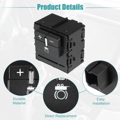 ACROPIX Car Trailer Brake Control Switch Car Accessories Fit for Chevrolet Colorado - Pack of 1 Black