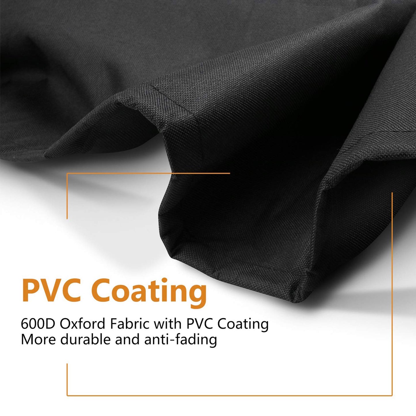 Stanbroil Pyramid Patio Heater Cover, Heavy Duty Waterproof Outdoor Heater Cover with Zipper, 21x21x90 Inch, Black&Camel