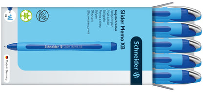 Schneider Slider Memo XB Ballpoint Pen (Box of 10) (Blue)