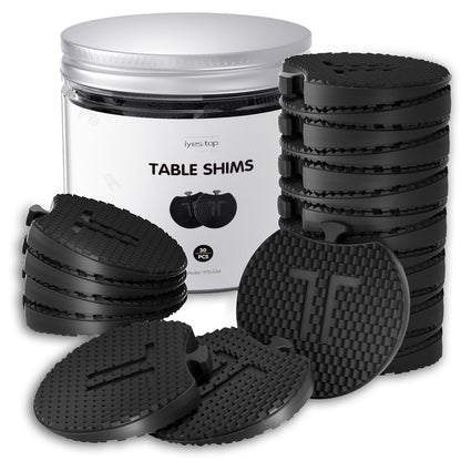 IYES.TOP Furniture Levelers - Plastic Shims for Leveling 30 PCS, Multi-Purpose Rubber Wedge for Toilet, Table, Cabinet Feet, Chair Leg, Washing Machine, Refrigerator, Restaurant, Outdoor Uneven Floors