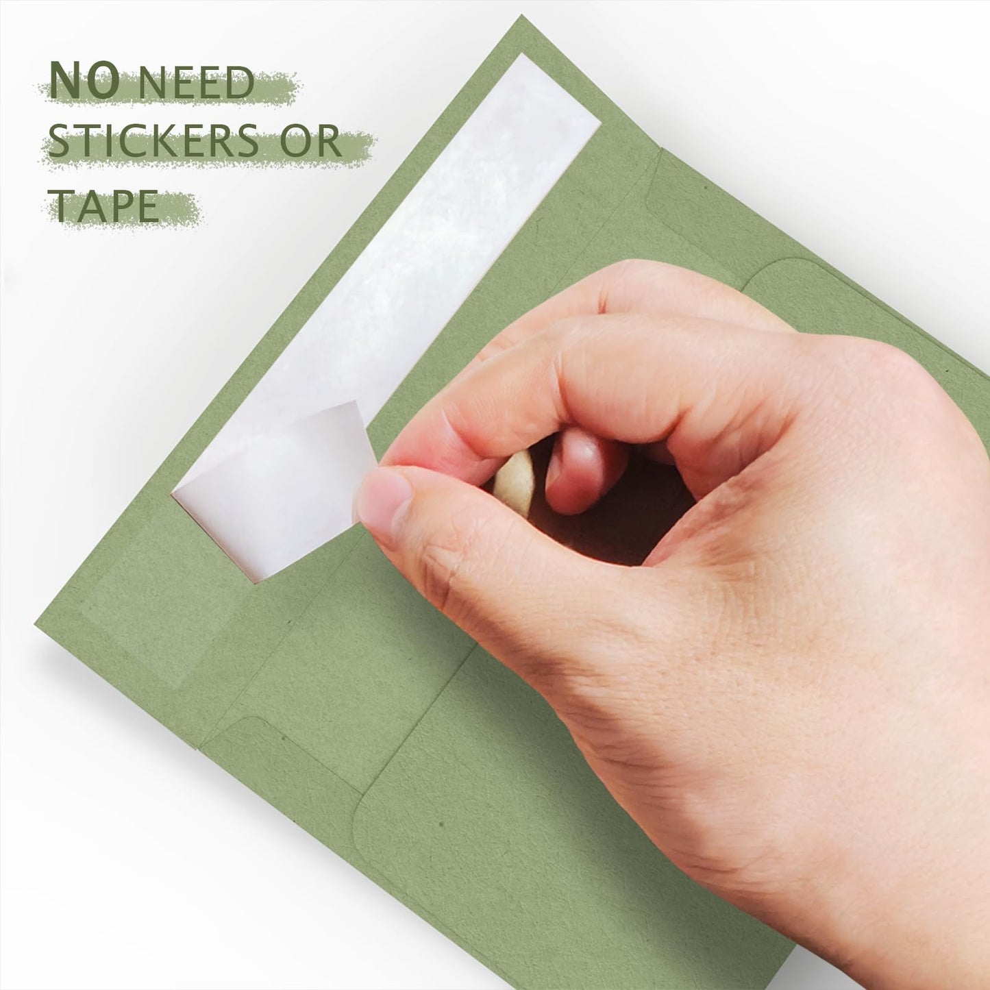 100 Pack A4 Sage Green Envelopes 4x6, Goefun 4.25 x 6.25 Printable Greeting Card Envelopes Self Seal for 4x6 Cards, Photos, Invitations, Weddings, Graduation, Baby Shower, 120 GSM