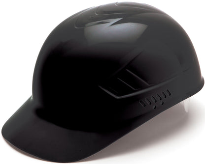 Pyramex Ridgeline 4 Point Glide Lock Suspension Bump Cap, Black