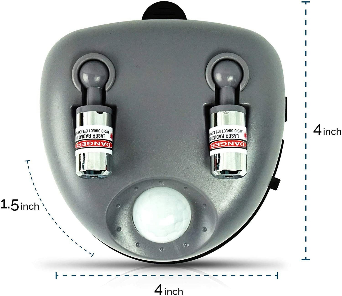 Zone Tech Garage Parking Assist Dual Laser Guide - High-Tech Professional 360 Degree Adjustable to Wider Angles, Sensor With AC Adapter and Battery Backup for Car /Automotive