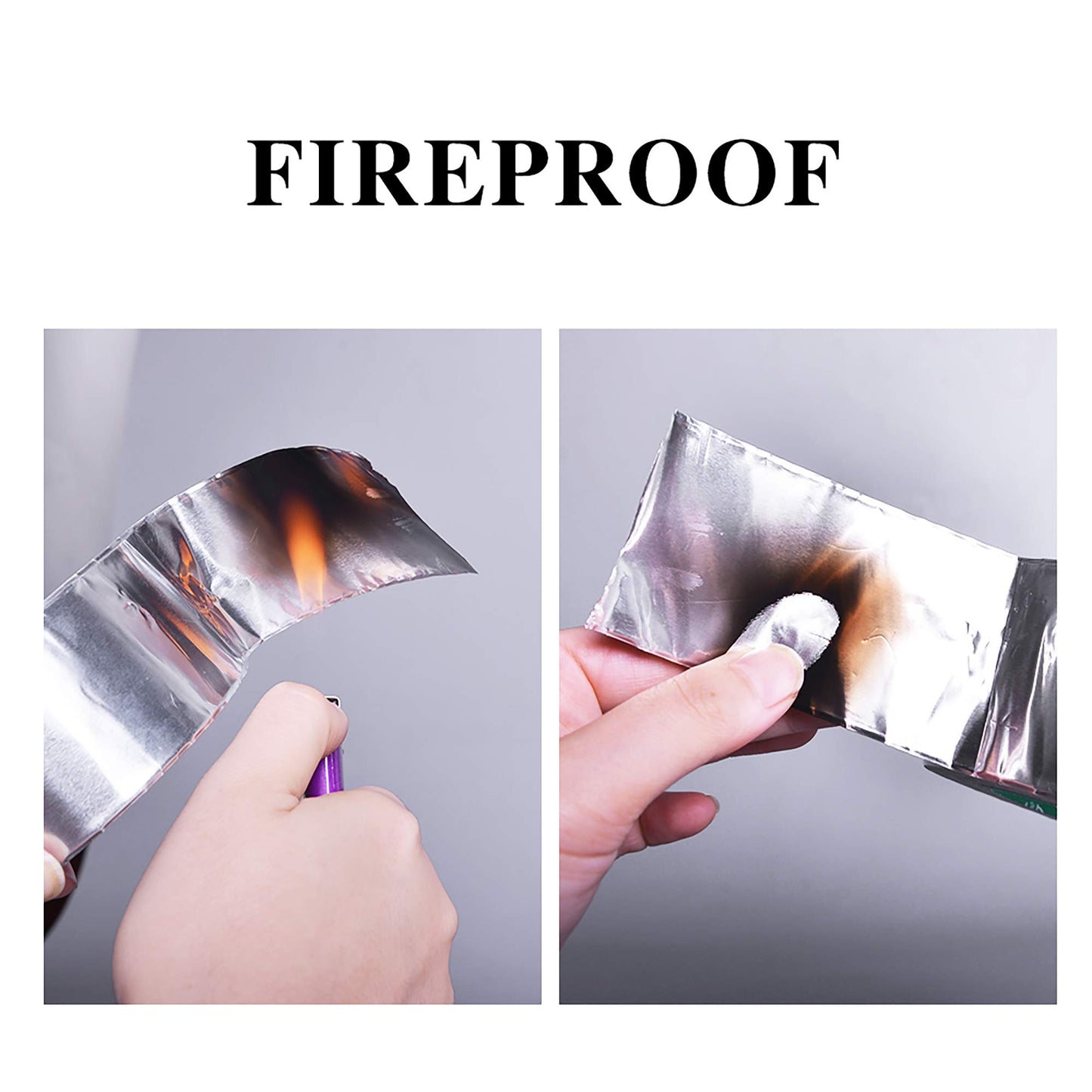 ADHES Foil Tape Aluminum Tape Heat Resistant Tape Metal Duct Tape, Withstand from 80°C to 100°C, 100mm x50m, for HVAC, Repair Sealing and Insulation