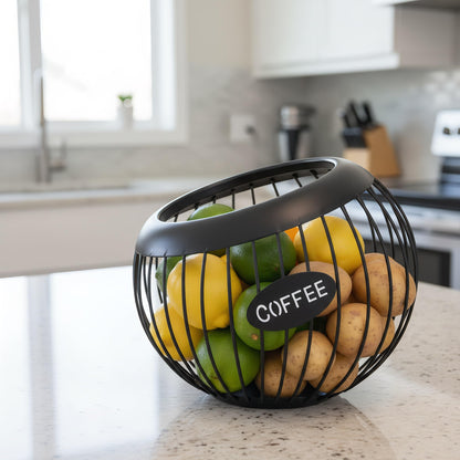 TOPZEA Coffee Pod Holder, Large Capacity K Cup Holder Metal Coffee Capsule Storage Basket, Espresso Pods Organizer for Counter, Bar Station Accessories