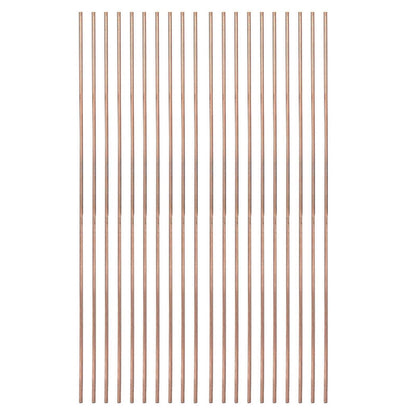 Copper Welding Rods, Easy Melt Copper Welding Wire, 20Pcs Copper Welding Rod Selffluxing Brazing Round Welding Rod Low Temperature Welding Consumables Copper Round Rods Lathe Bar