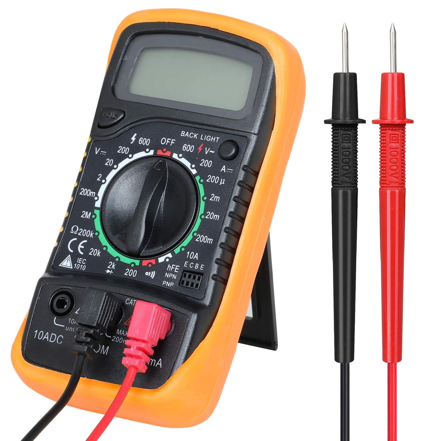 DIGFLEX Volt Testing Digital Multimeter Voltmeter Ammeter AC DC Meter OHM for DIY