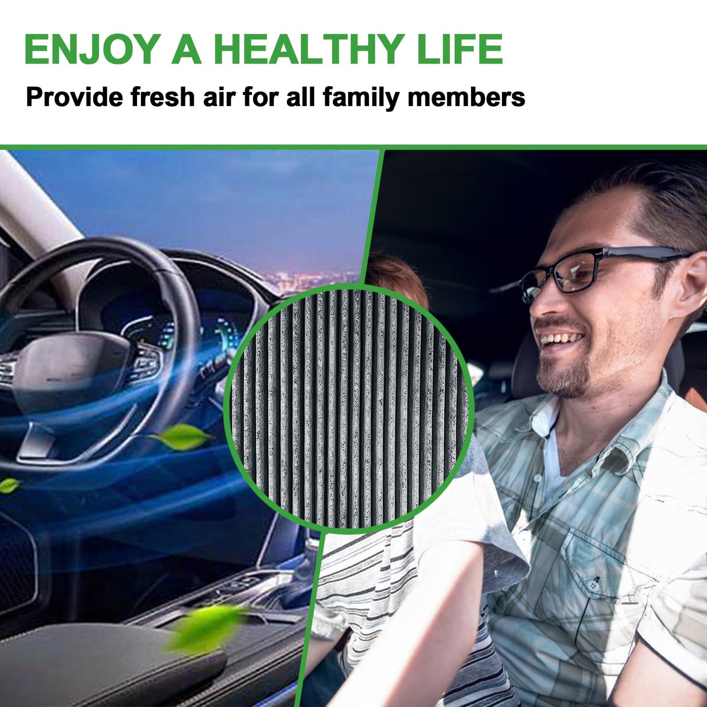 3 Pack Carbon Cabin Air Filter for Mazda 3 Mazda 6 CX5