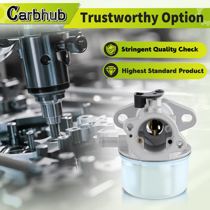 Carbhub 799868 Carburetor Fits 498170 497586 497314 698444 498254 497347 Models with Gasket and O-Ring, 4-7 hp Engines with No Choke (799868)