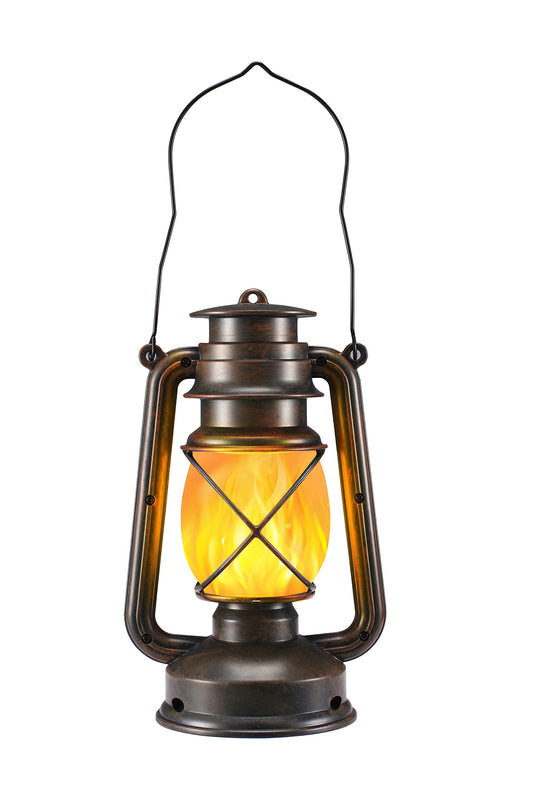 Vivid Flame LED Lantern - Outdoor & Garden Decoration, Vintage LED Flame Effect (1)