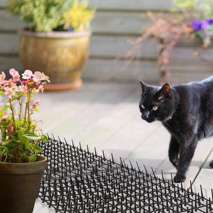 Cat Scat Mat, 78inch, Cat Deterrent Devices Spikes Mat Include 8 Garden Staples, for Garden, Fence, Anti-Cats Network, Bird, Squirrel, Raccoon Spikes