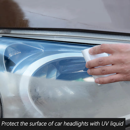 VIBRATITE Car Headlight Restoration Kit, Headlight Lens Cleaner and Restorer, 3 Inch Car Polishing Sanding Kit with 1/4 Inch Shank Backing Pad, Drill Buffing Sponge Pads, Soft Interface Pad, 37PCS