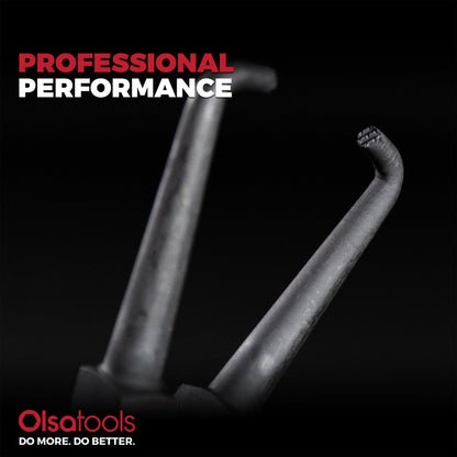 Olsa Tools Electrical Disconnect Pliers - 8 Inch Push Tab Connector Removal Tool - One Hand Locking Tab Release Pliers for Automotive Connectors - Compact Design for Tight Spaces - Part: 1817