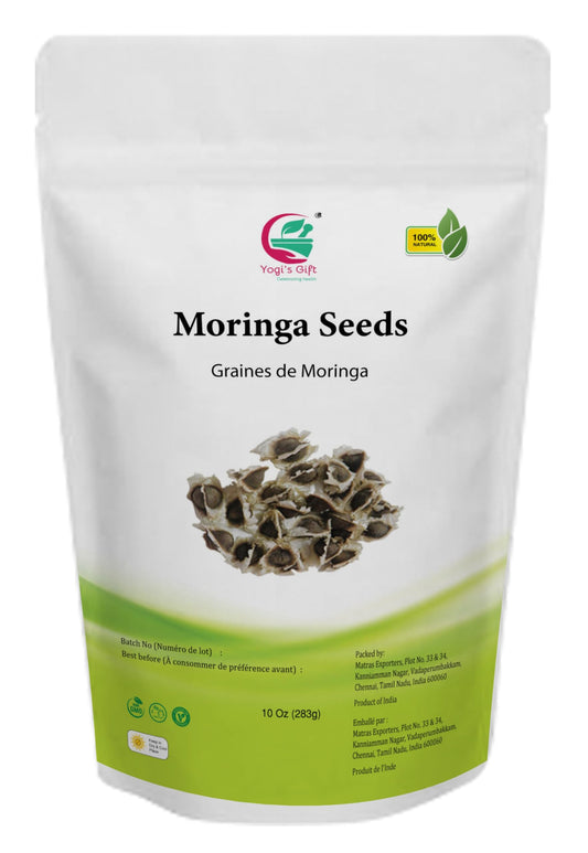 Yogi's Gift - Organic Moringa Oleifera Seeds 10 oz ~Approx 1000 Seeds | Indian Origin | Graines de Moringa