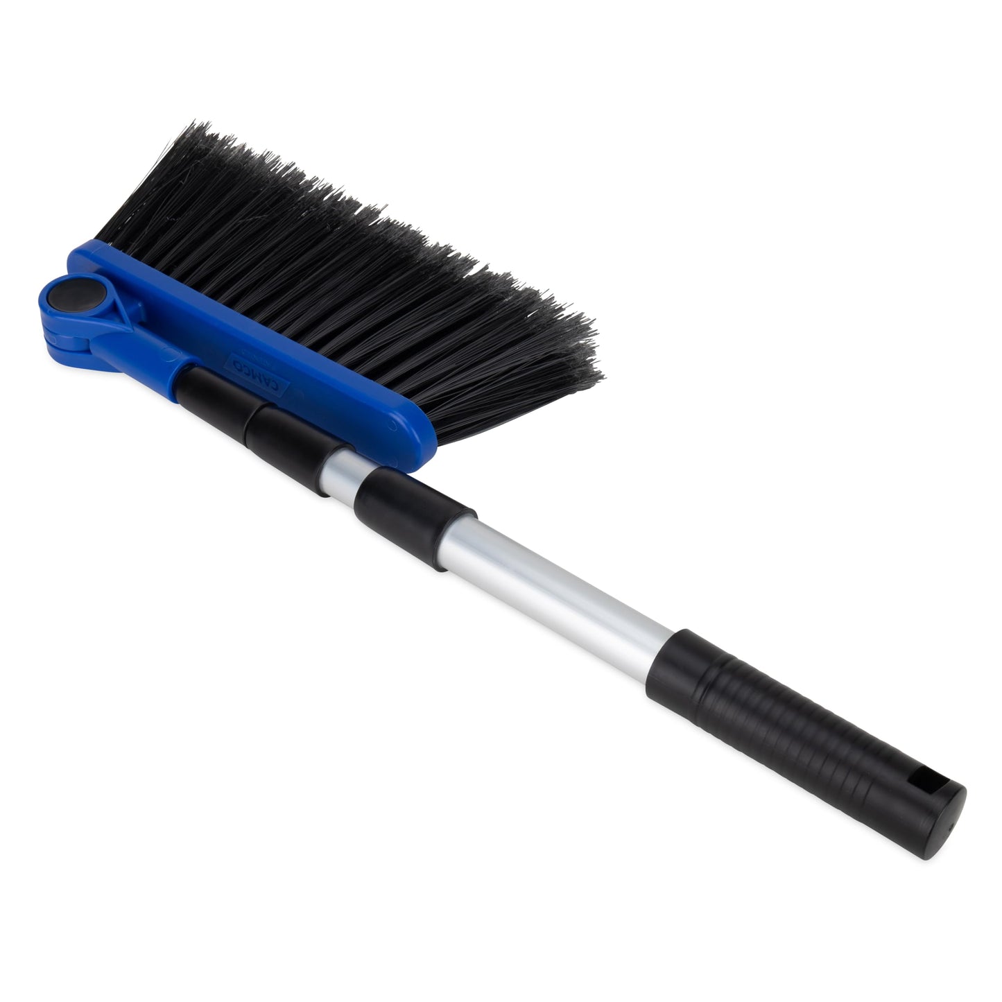 CAMCO RV Adjustable Broom and Dustpan | Features a Telescoping Broom Handle from 24 inch to 52 inch | Ideal for RV, Marine & Home Use (43623)