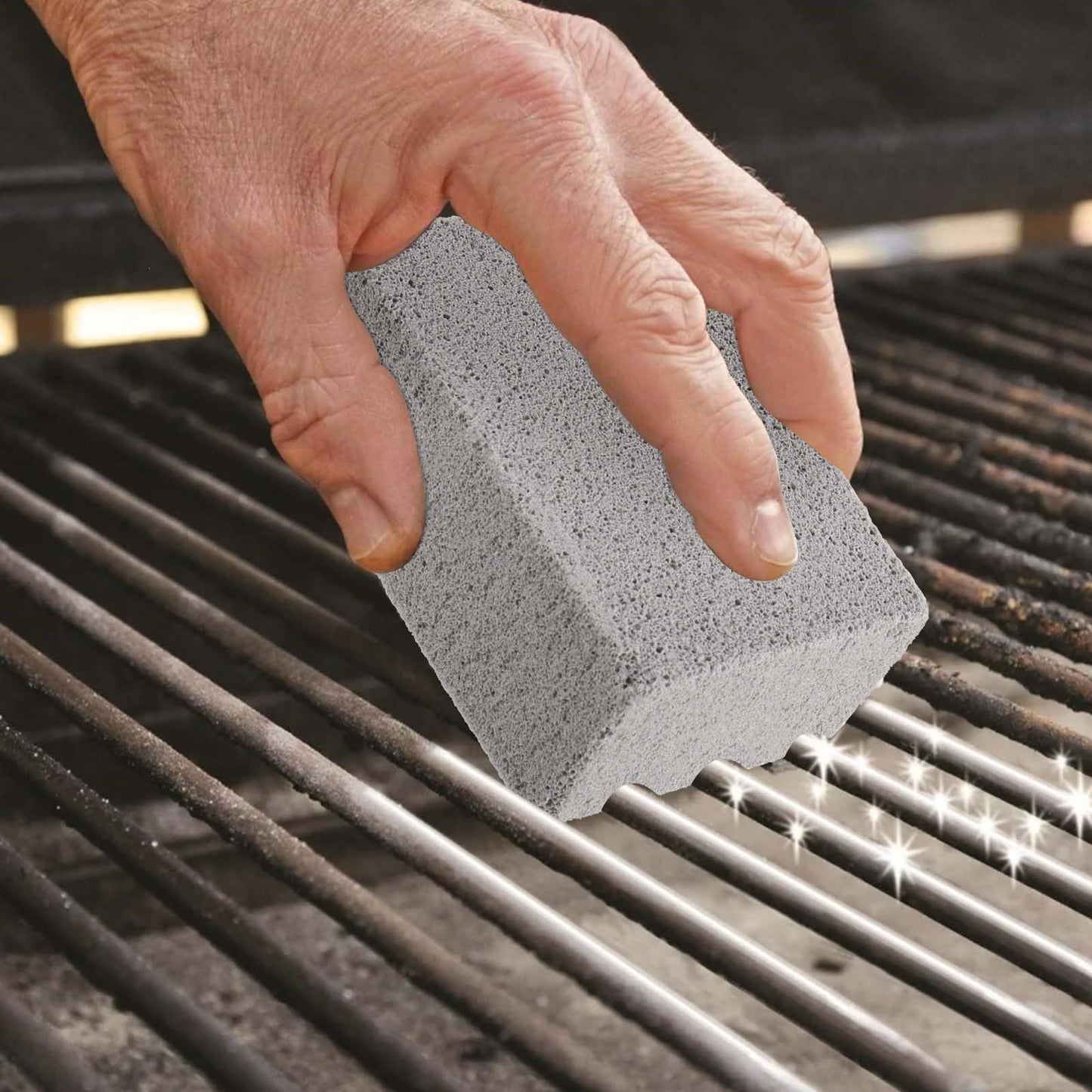 SEUNMUK 10 Pack Grill Stone Cleaning Brick Block, 3.9x2.8x1.6 Inch Gray Pumice Grill Cleaning Stone, Grill Clean Brick for Removing Stains, BBQ Grill