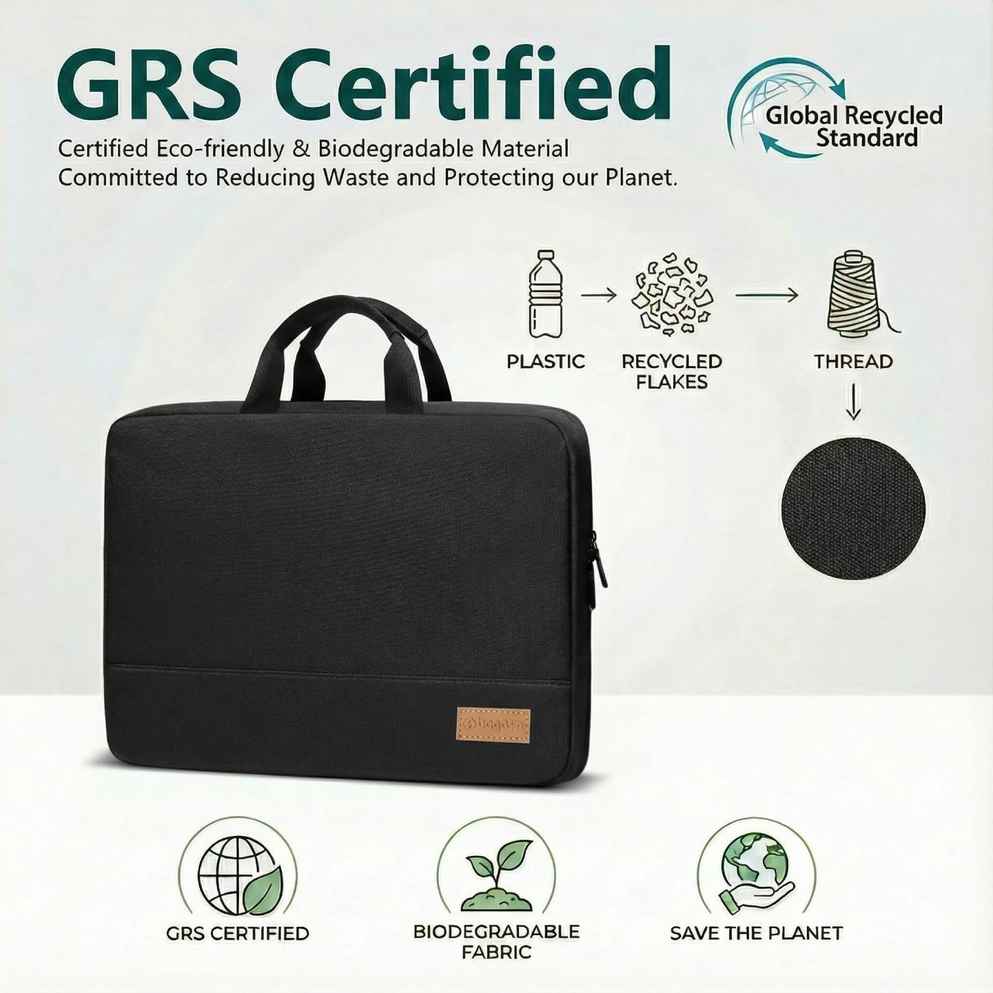 bagasin Laptop Sleeve Case, 15 15.6 16 inch TSA Laptop Sleeve Water Resistant with 4-Layer Protection, Computer Carrying Bag Compatible with MacBook, HP, Dell, Lenovo, Asus Notebook